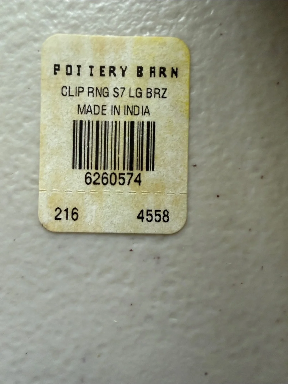 Pottery Barn Aged Bronze Clip Rings - Lot of 2 Sets - 14 Rings total - Large